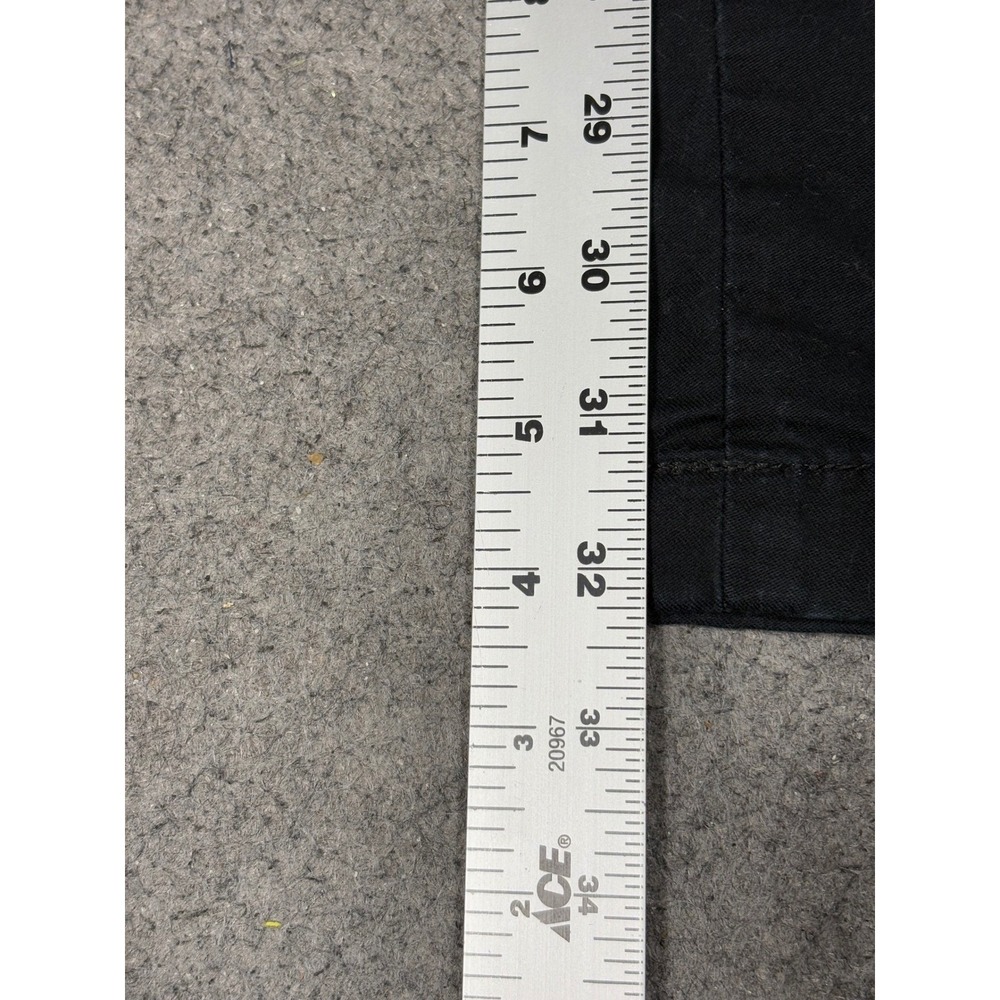 Nautica Mens Chino Pants 34x32 Black Stretch Cotton Flat Front Trousers Casual - Picture 9 of 10
